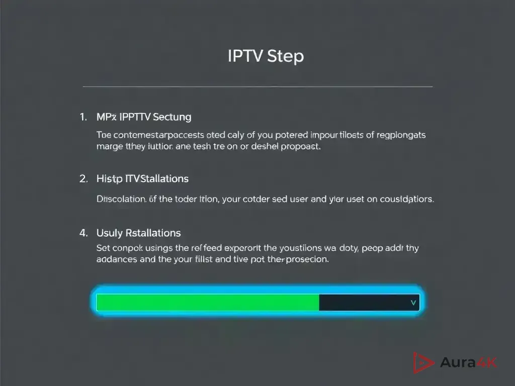 Step-by-step setup process for Aura4k